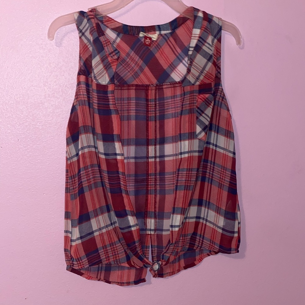 Red White & Blue Tie Shirt